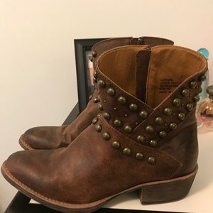Western stud booties
